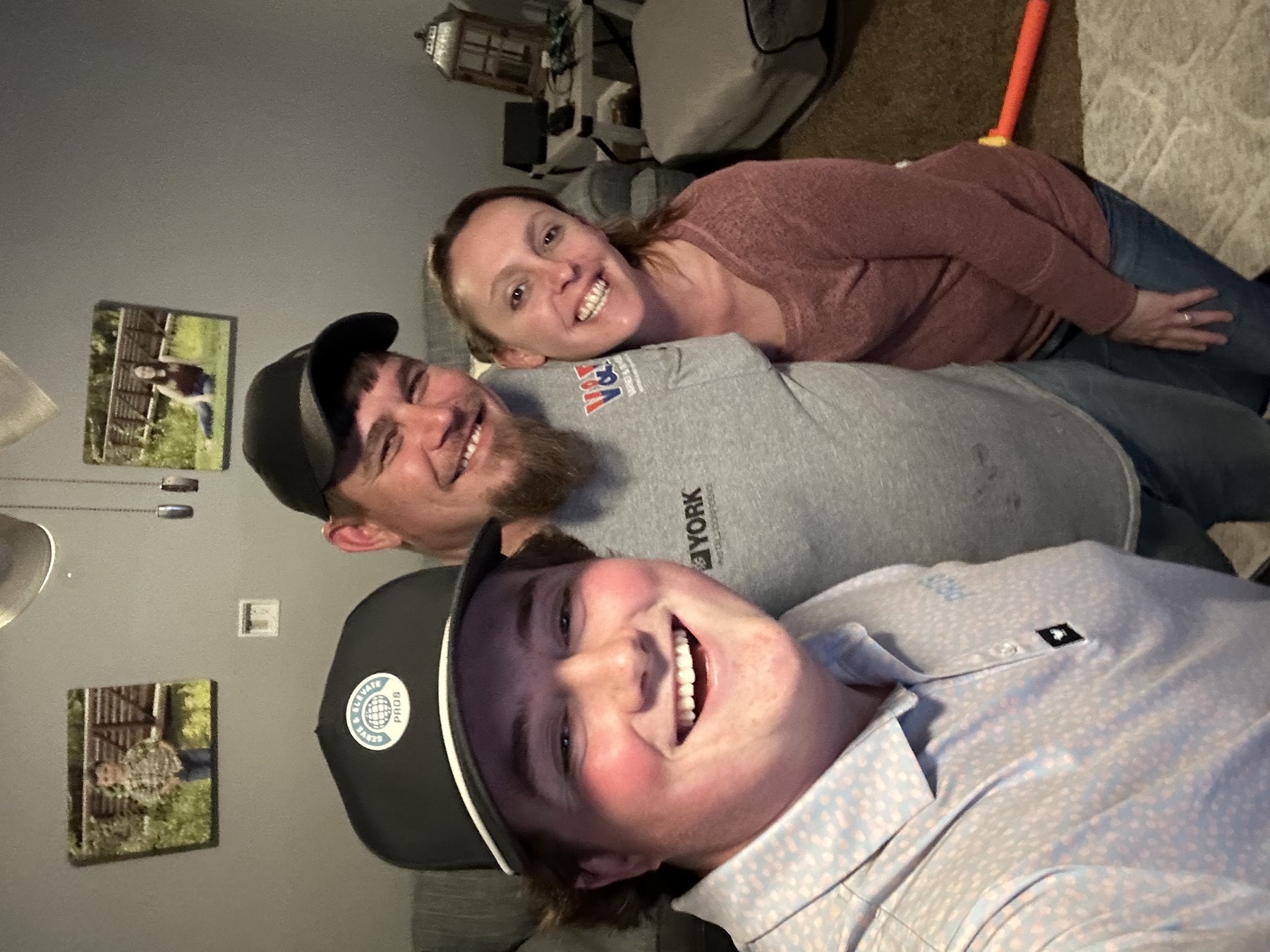 The Spencers smiling after a consultation with Vitality